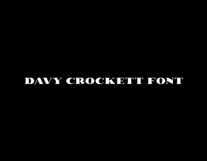 Сyrillization font Davy Crockett with brochure