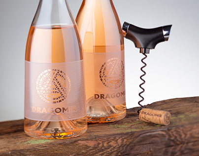 Dragomir Rose Wine Label Design by the Labelmaker