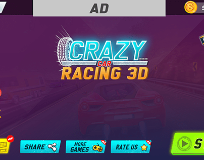 Crazy Car Racing 3D Game