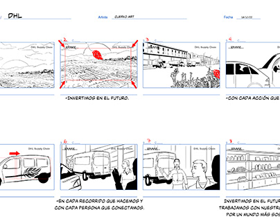 StoryBoard comercial DHL