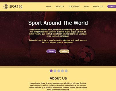 Web desgin Sport