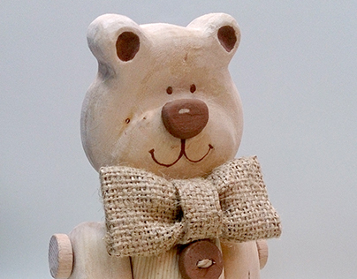 Wooden toy, Bear
