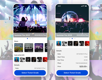 Event ticket purchase app