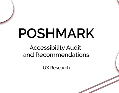 Poshmark Accessibility Audit