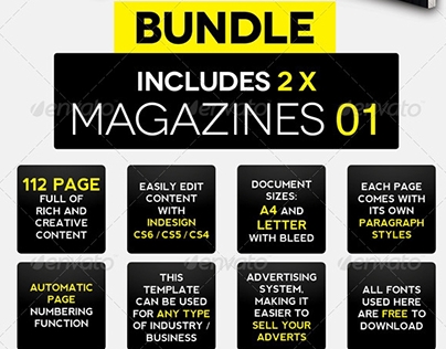 Magazine Template Bundle - InDesign Layout V1