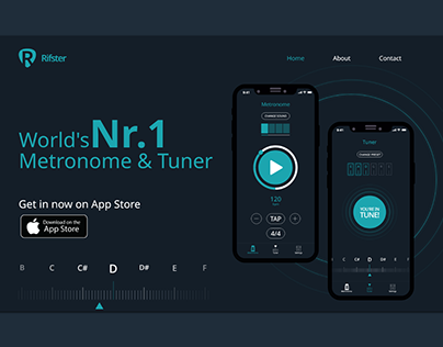 Rifster, metronome and guitar tuning App