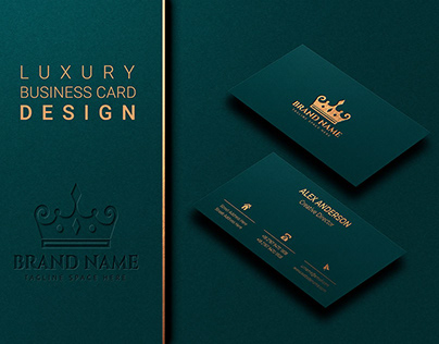 stunning, luxury, elegant and minimal business card