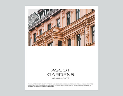 Real Estate Website | Ascot Gardens Concept