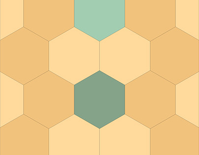 Yellow Hexagon Pattern