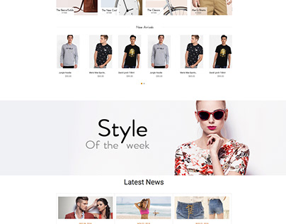 Shopsandia - E-Commerce Website Layout