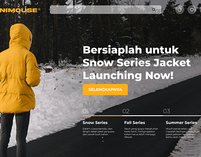 Animouse Winter Landing Page