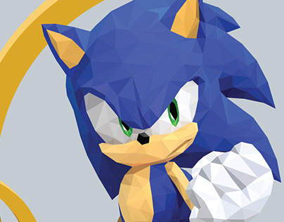 Sonic | Low-Poly Style