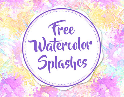 FREE WATERCOLOR SPLASHES