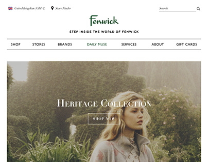 Fenwick Website Landing Page Design