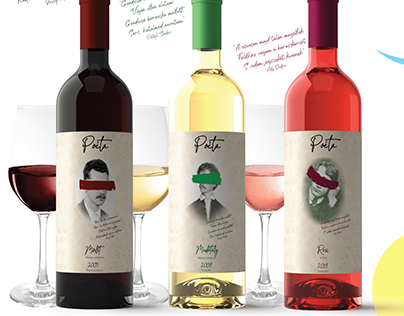 Poéta wine label design