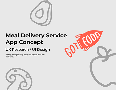 Meal Delivery Service App Concept