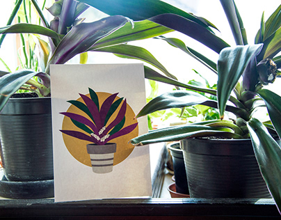 Plants are friends - illustration series