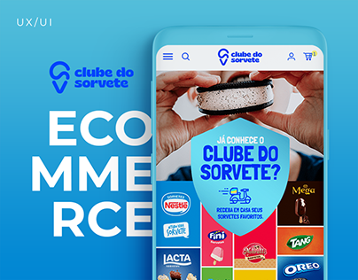 Project thumbnail - UX/UI Design | Ecommerce Clube do Sorvete