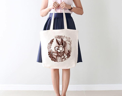 Love Megy illustrated Tote Bags