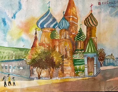 The Kremlin in Watercolors