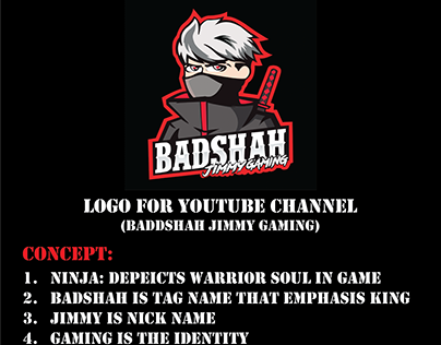 Baddshah Jimmy Gaming Channel Logo