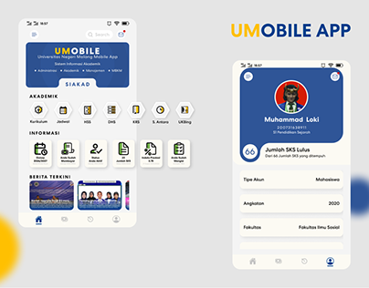 Project thumbnail - UI Design Mobile App // UMobile App