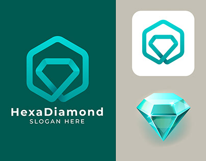 Hexa Diamond Logo Design