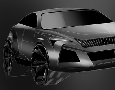 Car design sketches