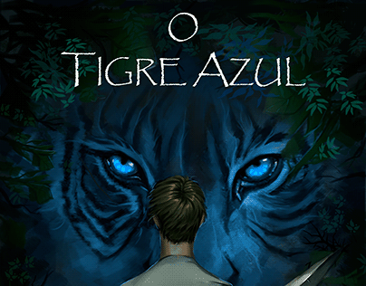 Projeto capa do livro " O tigre Azul"