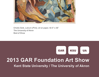 2013 GAR Foundation Art Show booklet