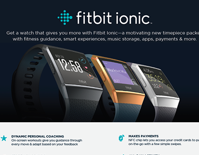Fitbit Ionic Product Page