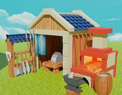 3D Exterior | Cartoon House Model