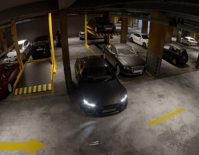 CGI - Basement Car Parking