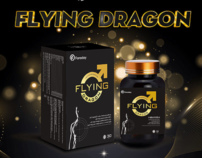 Flying dragon poster