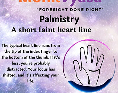 Palmistry-short faint Heart Line