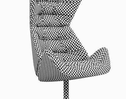 3d chair with unwrape uvw