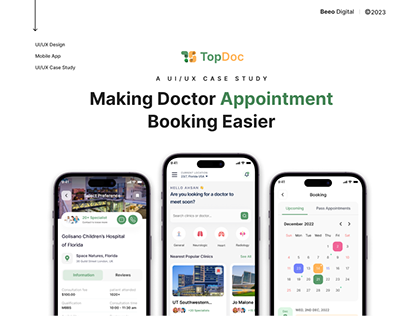 UX Case Study - TopDoc Doctor Appointment Booking