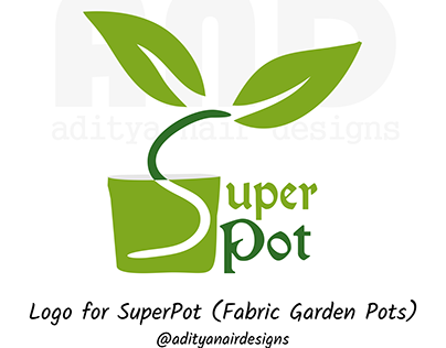 Logo for SuperPot (Fabric Garden Pots)