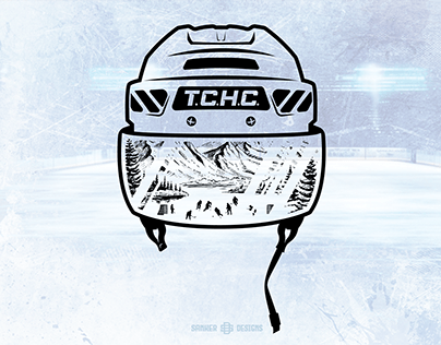 TCHC Hockey Helmet Tshirt Design