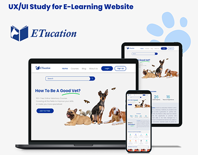 UX/UI Study for E-Learning Website
