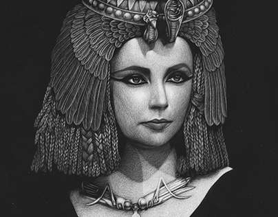 Cleopatra(Scratchboard)