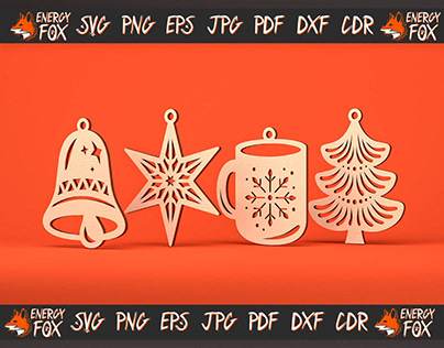 Christmas Toys ornaments for laser cut 2