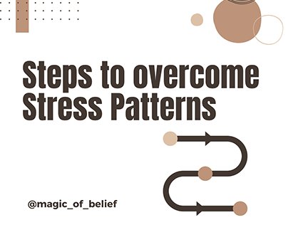 Steps to overcome stress pattern - Social Media Post