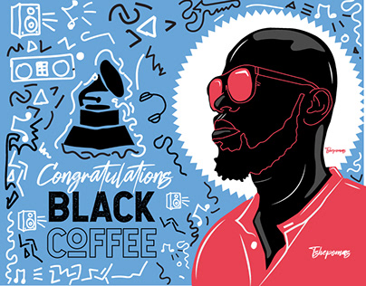 Black Coffee Tribute Illustration
