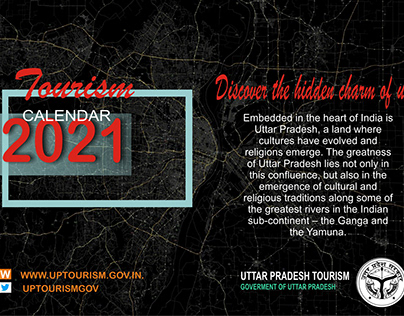 Table Calendar for Uttar Pradesh tourism