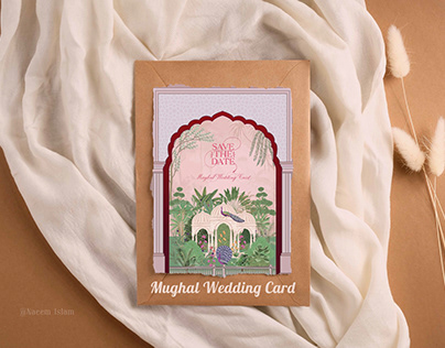 MUGHAL WEDDING CARD DESIGN PROJECT