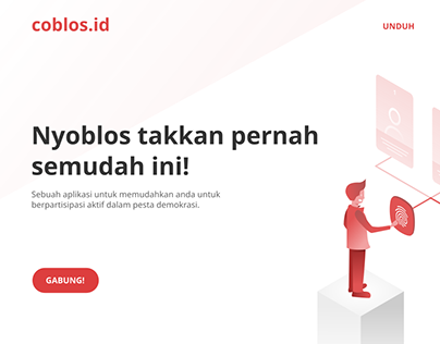 Coblos.id Application Landing Page