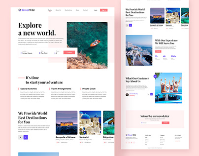 Travel Agency | Landing Page Design