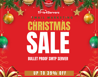 CHRISTMAS SALE BULLETPROOF SMTP SERVER | TIME4SERVERS