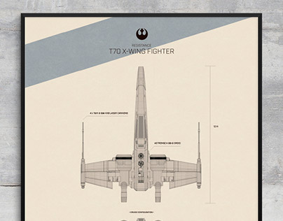 Star Wars TFA Special Edition posters: T70 X-WING